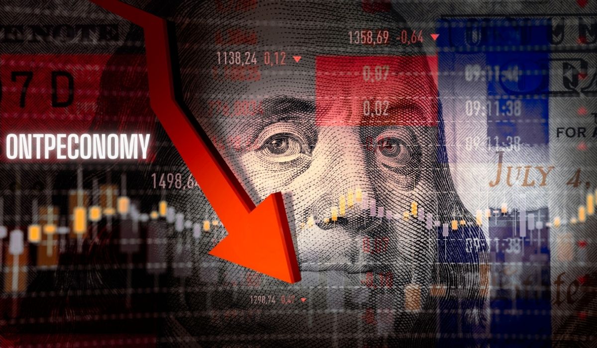 A smartphone screen displaying a stock trading app. The screen shows a chart and data for a stock or cryptocurrency labeled "ONTPECONOMY" with a current price of 1438.24, which is down 0.12%. The time displayed is 09:11:38.