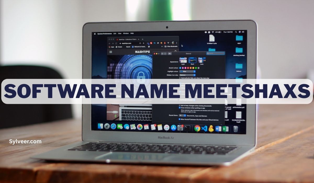 The official logo for "SOFTWARE NAME MEETSHAXS" presented on the Sylveer.com website.