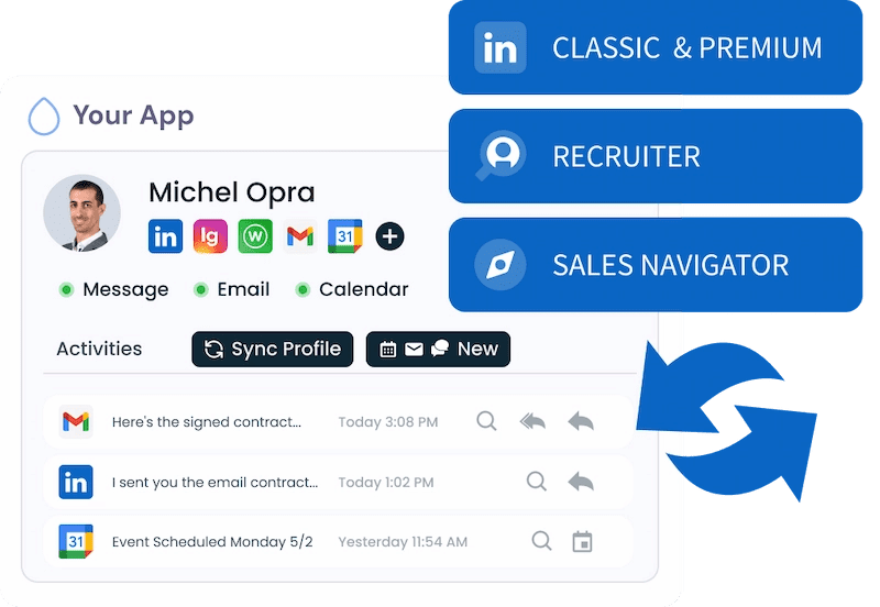 Integrating the LinkedIn API into your software unlocks access to LinkedIn’s massive professional ecosystem, empowering applications in recruitment, CRM, and outreach automation. In this article, we’ll explore how developers can leverage LinkedIn API integration to sync data, send messages, and enrich profiles—all while avoiding the complexity of LinkedIn’s official Partner Program.