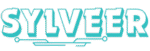 "Logo with the word 'SYLVEER' in bold black letters outlined in teal, featuring a circuit-like underline design."